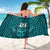 Custom Basketball New Zealand Sarong Teal Maori Ta Moko Indigenous - Polynesian Pride