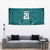 Custom Basketball New Zealand Tapestry Teal Maori Ta Moko Indigenous - Polynesian Pride