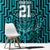 Custom Basketball New Zealand Window Curtain Teal Maori Ta Moko Indigenous - Polynesian Pride