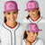 New Zealand Baseball Net Cap Fire Basketball Maori Tribal Pink - Polynesian Pride