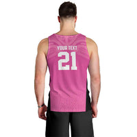 New Zealand Custom Men Tank Top Fire Basketball Maori Tribal Pink LT9 - Polynesian Pride