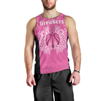 New Zealand Custom Men Tank Top Fire Basketball Maori Tribal Pink LT9 - Polynesian Pride