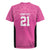 New Zealand Custom Rugby Jersey Fire Basketball Maori Tribal Pink - Polynesian Pride