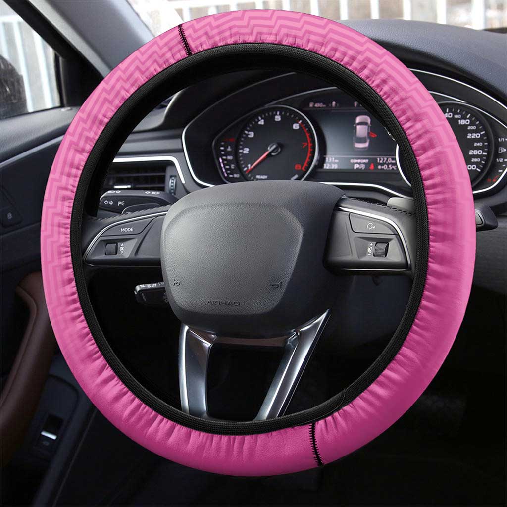 New Zealand Steering Wheel Cover Fire Basketball Maori Tribal Pink LT9 - Polynesian Pride
