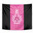 New Zealand Custom Tapestry Fire Basketball Maori Tribal Pink - Polynesian Pride