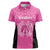New Zealand Custom Women Polo Shirt Fire Basketball Maori Tribal Pink - Polynesian Pride