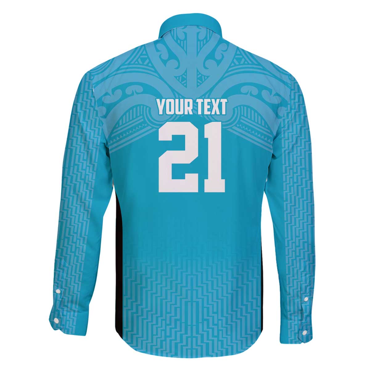 New Zealand Custom Family Matching Off The Shoulder Long Sleeve Dress and Hawaiian Shirt Fire Basketball Maori Tribal Sky Blue LT9 - Polynesian Pride