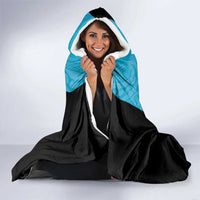 New Zealand Custom Hooded Blanket Fire Basketball Maori Tribal Sky Blue LT9 - Polynesian Pride