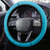 New Zealand Steering Wheel Cover Fire Basketball Maori Tribal Sky Blue LT9 - Polynesian Pride