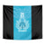New Zealand Custom Tapestry Fire Basketball Maori Tribal Sky Blue - Polynesian Pride