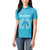 New Zealand Custom Women Polo Shirt Fire Basketball Maori Tribal Sky Blue - Polynesian Pride