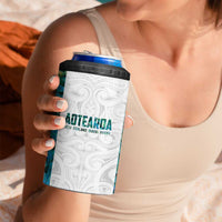 Custom New Zealand Aotearoa 4 in 1 Can Cooler Tumbler Green Maori Paua Shell Indigenous LT9 - Polynesian Pride