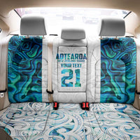 Custom New Zealand Aotearoa Back Car Seat Cover Maori Paua Shell Indigenous - Polynesian Pride