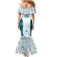 Custom New Zealand Aotearoa Family Matching Mermaid Dress and Hawaiian Shirt Maori Paua Shell Indigenous LT9 - Polynesian Pride