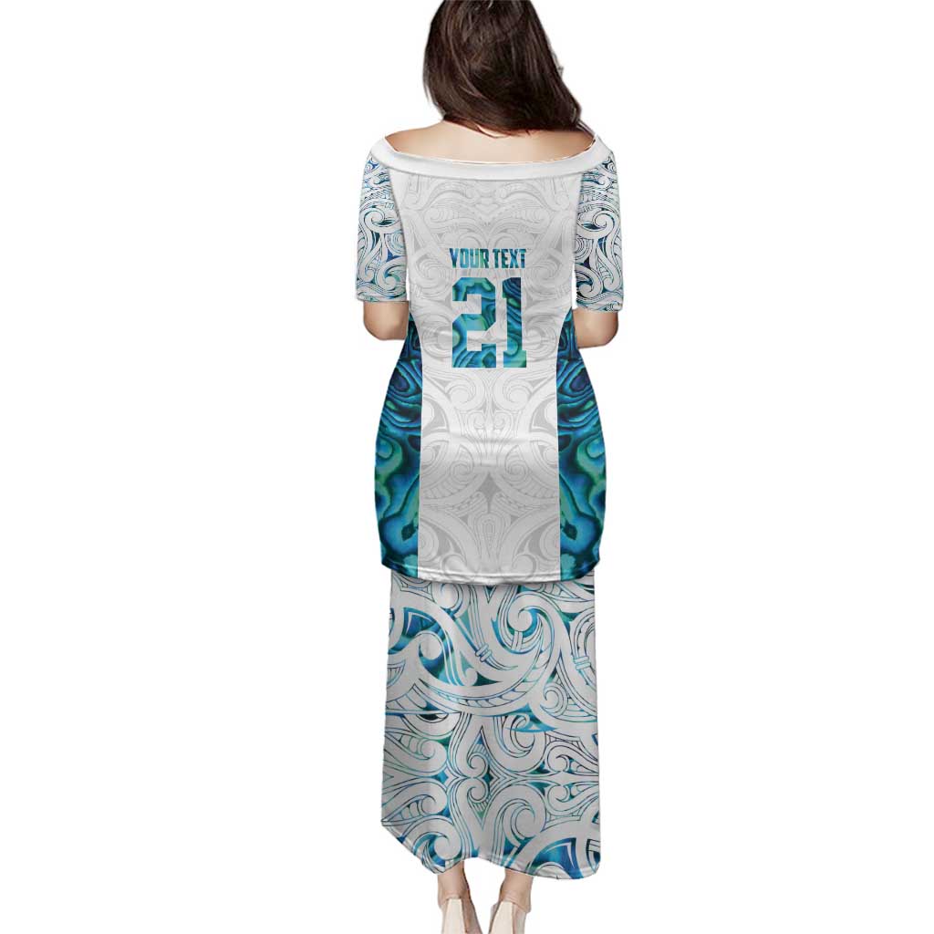 Custom New Zealand Aotearoa Family Matching Puletasi and Hawaiian Shirt Maori Paua Shell Indigenous - Polynesian Pride