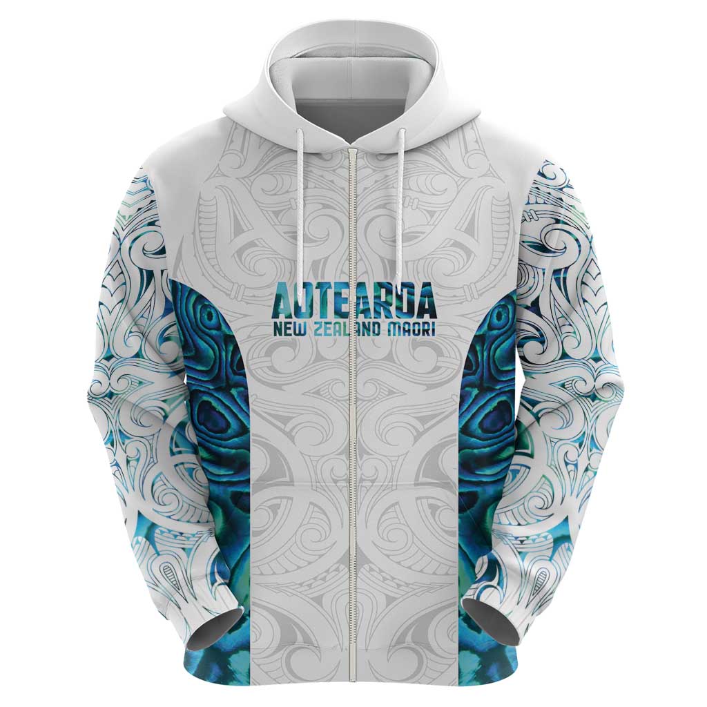 Custom New Zealand Aotearoa Hoodie Maori Paua Shell Indigenous - Polynesian Pride