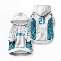 Custom New Zealand Aotearoa Pet Hoodie Maori Paua Shell Indigenous