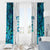 Custom New Zealand Aotearoa Window Curtain Maori Paua Shell Indigenous - Polynesian Pride