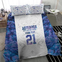 Custom New Zealand Aotearoa Bedding Set Purple Maori Paua Shell Indigenous - Polynesian Pride