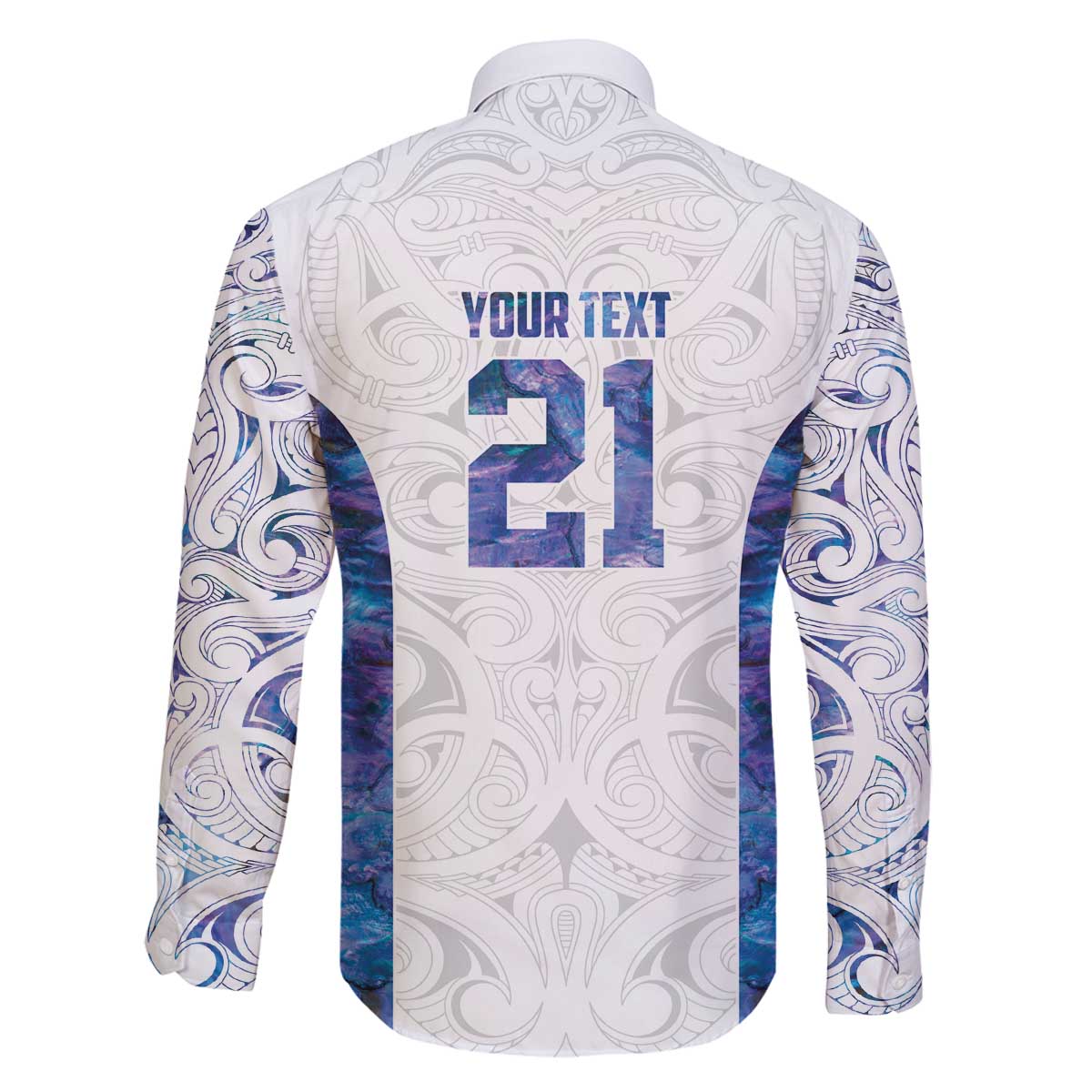 Custom New Zealand Aotearoa Family Matching Off The Shoulder Long Sleeve Dress and Hawaiian Shirt Purple Maori Paua Shell Indigenous LT9 - Polynesian Pride