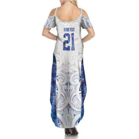 Custom New Zealand Aotearoa Family Matching Summer Maxi Dress and Hawaiian Shirt Purple Maori Paua Shell Indigenous LT9 - Polynesian Pride