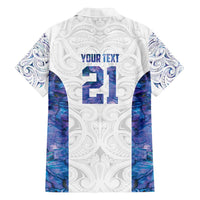 Custom New Zealand Aotearoa Family Matching Tank Maxi Dress and Hawaiian Shirt Purple Maori Paua Shell Indigenous LT9 - Polynesian Pride