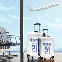 Custom New Zealand Aotearoa Luggage Cover Purple Maori Paua Shell Indigenous - Polynesian Pride