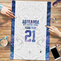 Custom New Zealand Aotearoa Puzzle Purple Maori Paua Shell Indigenous - Polynesian Pride