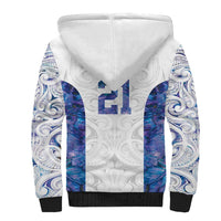 Custom New Zealand Aotearoa Sherpa Hoodie Purple Maori Paua Shell Indigenous LT9 - Polynesian Pride