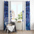 Custom New Zealand Aotearoa Window Curtain Purple Maori Paua Shell Indigenous - Polynesian Pride