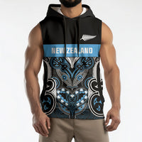 World Cricket Custom New Zealand Sleeveless Hoodie Kia kaha nga Potae Pango LT9 - Polynesian Pride