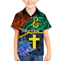 Tafea Day Hawaiian Shirt Vanuatu Sand Drawing With Polynesian Pattern LT9 - Polynesian Pride