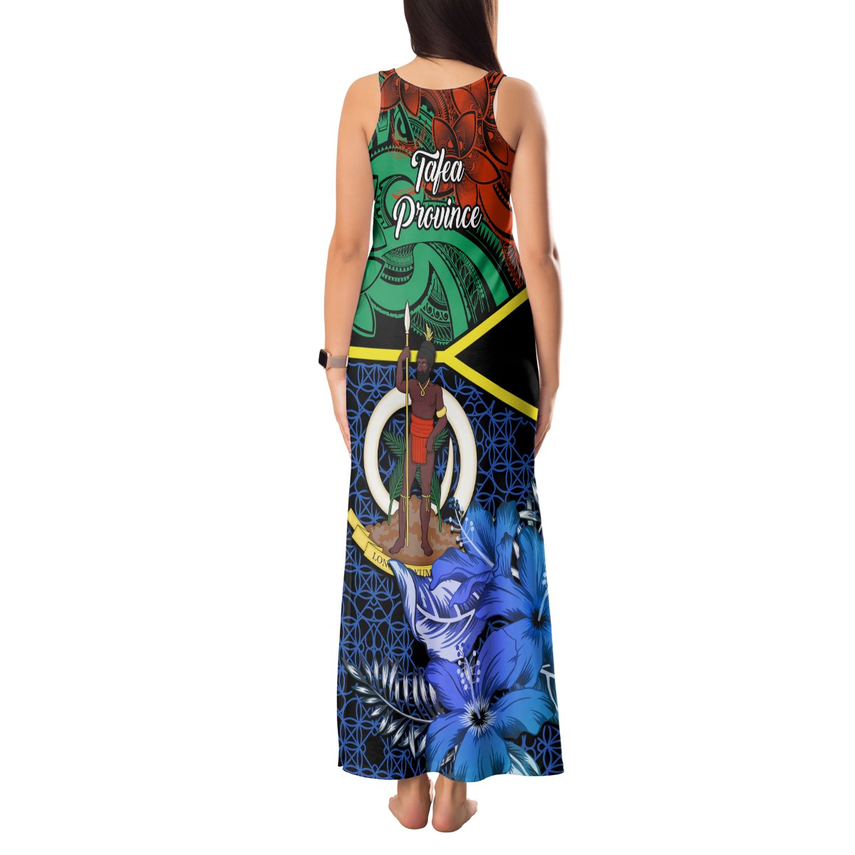 tafea-day-tank-maxi-dress-vanuatu-sand-drawing-with-polynesian-pattern