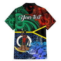 Personalised Tafea Day Family Matching Mermaid Dress and Hawaiian Shirt Vanuatu Sand Drawing With Polynesian Pattern LT9 - Polynesian Pride