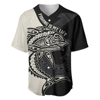 Personalised Polynesia Fishing Baseball Jersey With Maori Hei Matau Fish Hook Gold Art LT9 Gold - Polynesian Pride