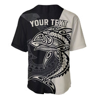 Personalised Polynesia Fishing Baseball Jersey With Maori Hei Matau Fish Hook Gold Art LT9 - Polynesian Pride