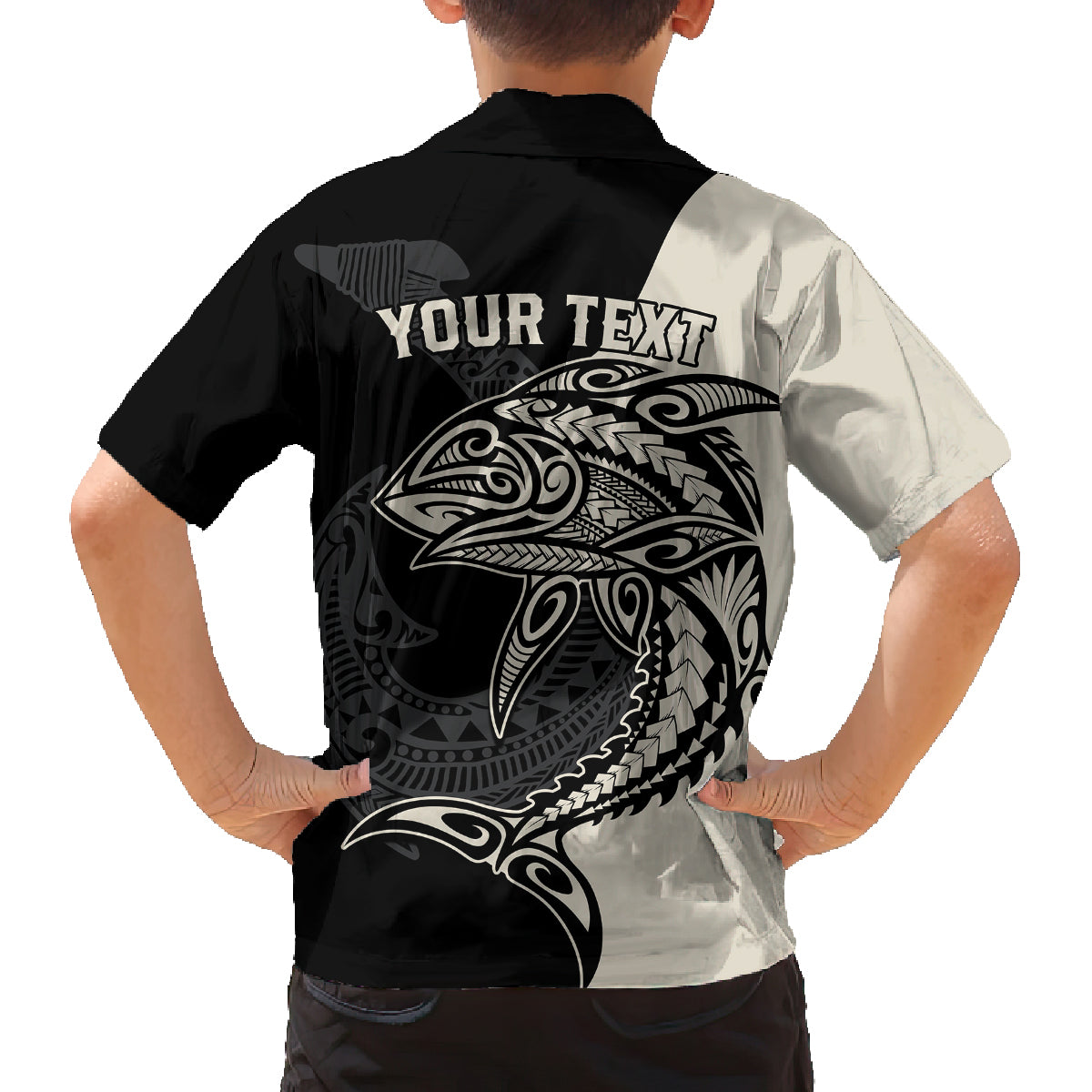 Personalised Polynesia Fishing Family Matching Summer Maxi Dress and Hawaiian Shirt With Maori Hei Matau Fish Hook Gold Art LT9 - Polynesian Pride