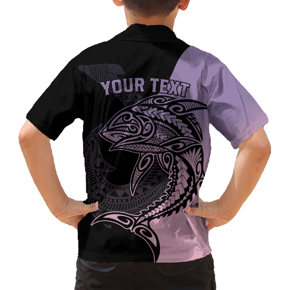 Personalised Polynesia Fishing Family Matching Short Sleeve Bodycon Dress and Hawaiian Shirt With Maori Hei Matau Fish Hook Pastel Art LT9 - Polynesian Pride