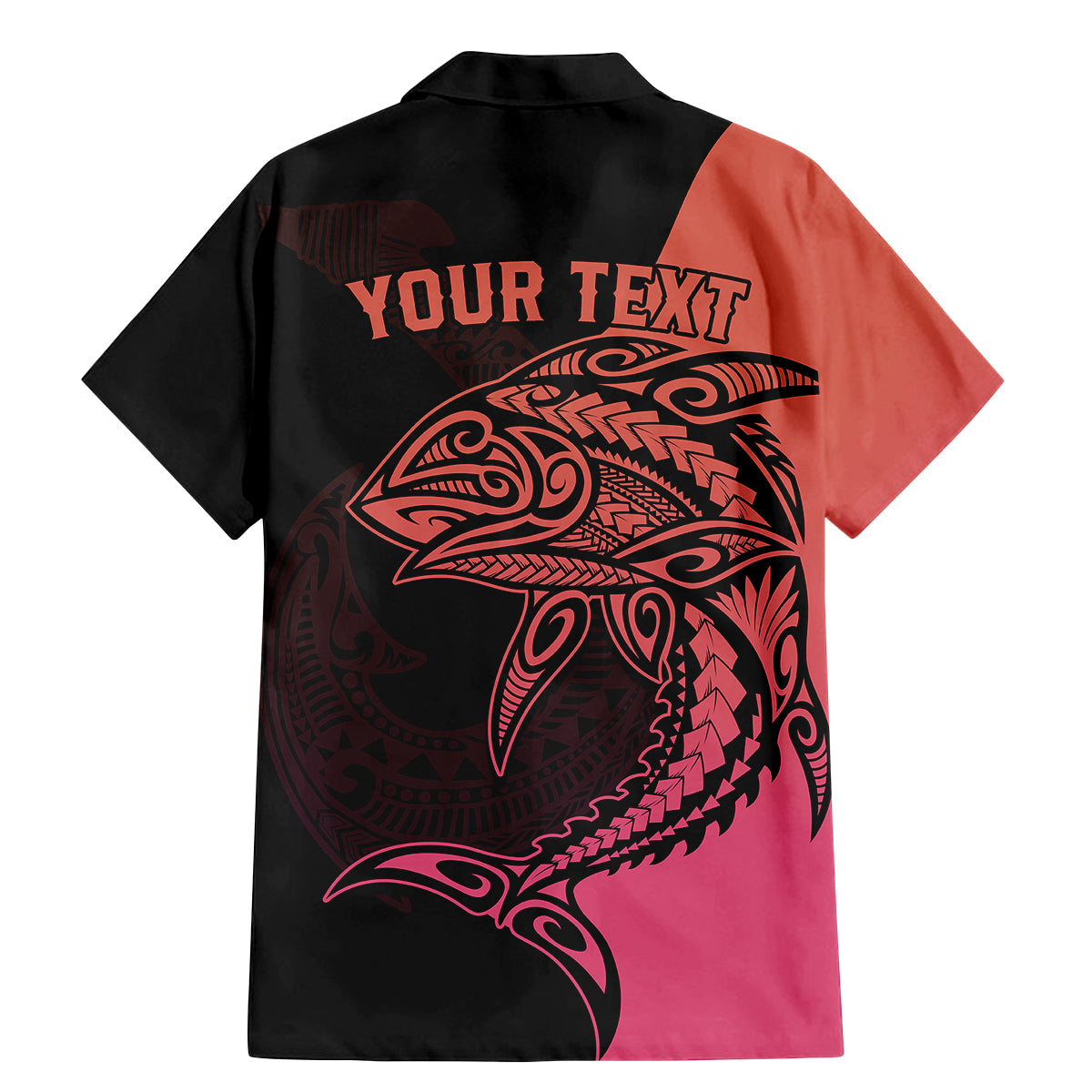 Personalised Polynesia Fishing Family Matching Mermaid Dress and Hawaiian Shirt With Maori Hei Matau Fish Hook Pink Art LT9 - Polynesian Pride