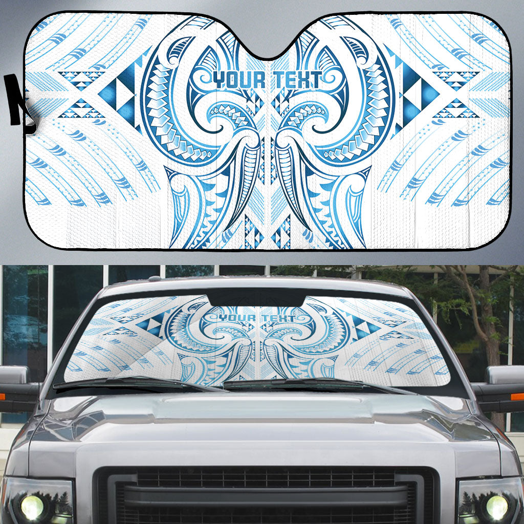 Maori Rugby Custom Ngaru Mangopare Auto Sun Shade Kahui Whetu Niho Taniwha Motif LT9 Galaxy - Polynesian Pride