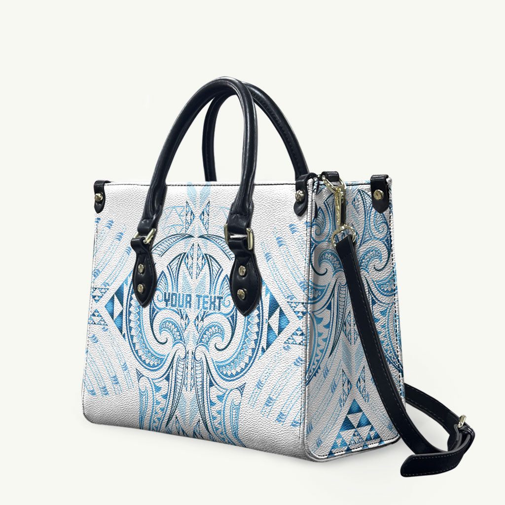 Maori Rugby Custom Ngaru Mangopare Leather Bag Kahui Whetu Niho Taniwha Motif LT9 Galaxy - Polynesian Pride