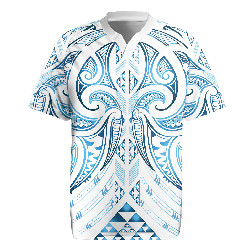 Maori Rugby Custom Ngaru Mangopare Rugby Jersey Kahui Whetu Niho Taniwha Motif LT9 Galaxy - Polynesian Pride