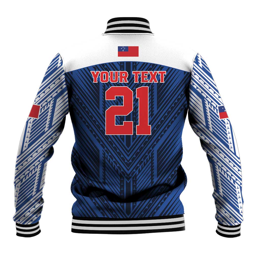 Custom Rugby Toa Samoa Baseball Jacket Samoa mo Samoa Island Warrior Pride - Polynesian Pride