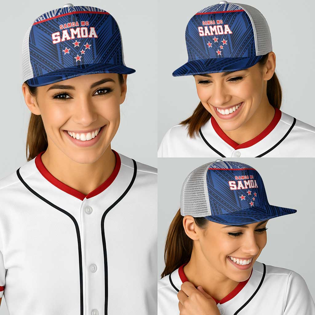 Toa Samoa Rugby Baseball Net Cap Samoa mo Samoa Island Warrior Pride - Polynesian Pride