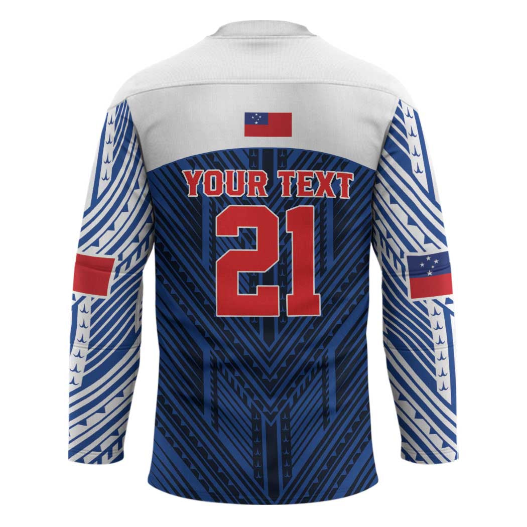 Custom Rugby Toa Samoa Hockey Jersey Samoa mo Samoa Island Warrior Pride - Polynesian Pride