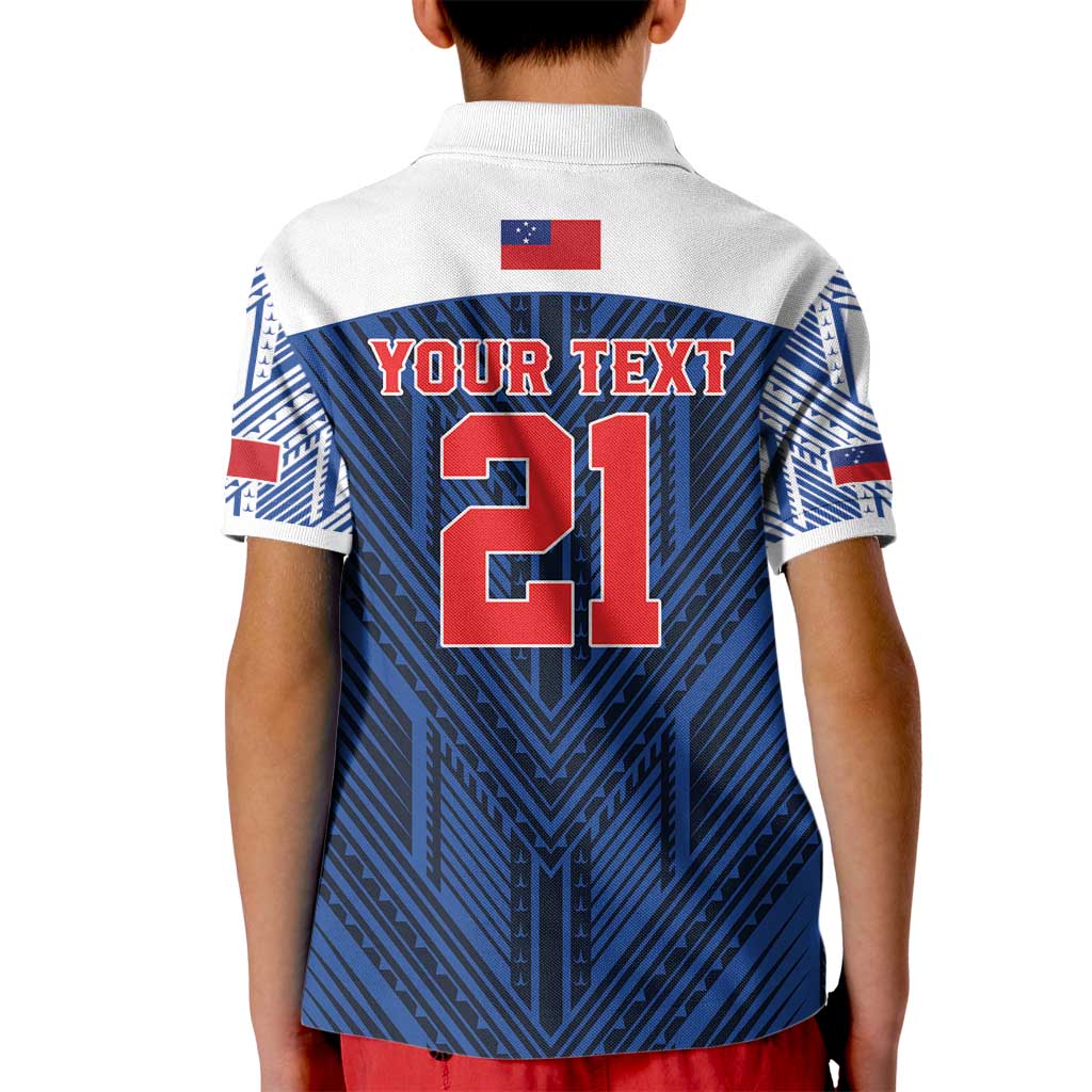 Custom Rugby Toa Samoa Kid Polo Shirt Samoa mo Samoa Island Warrior Pride - Polynesian Pride