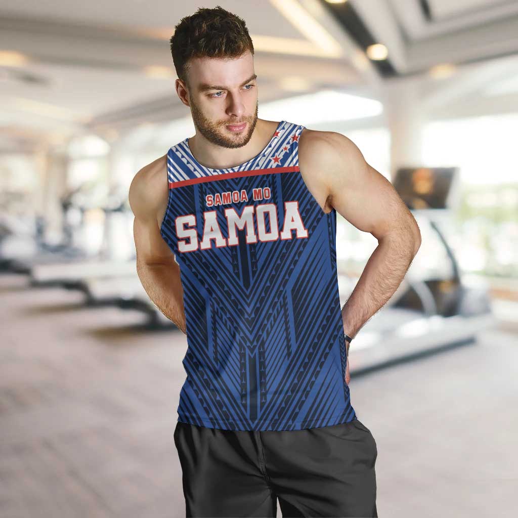 Custom Rugby Toa Samoa Men Tank Top Samoa mo Samoa Island Warrior Pride - Polynesian Pride