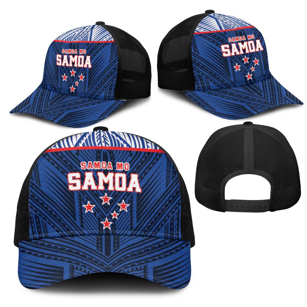 Toa Samoa Rugby Mesh Trucker Cap Samoa mo Samoa Island Warrior Pride - Polynesian Pride