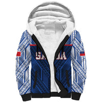 Custom Rugby Toa Samoa Sherpa Hoodie Samoa mo Samoa Island Warrior Pride - Polynesian Pride