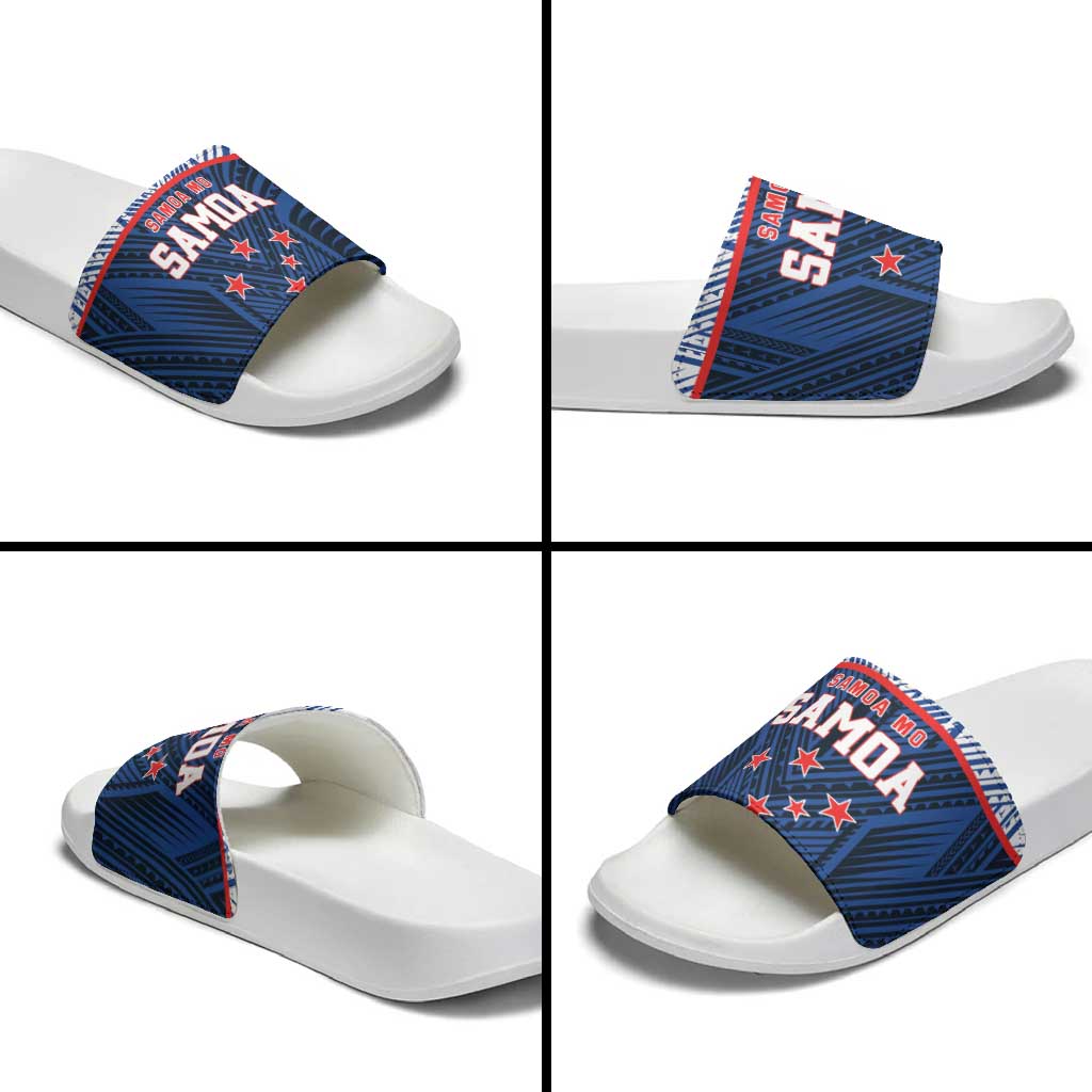 Rugby Toa Samoa Slide Sandals Samoa mo Samoa Island Warrior Pride - Polynesian Pride
